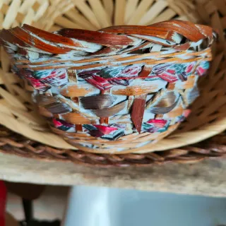 Cestini Vimini Beige e Marrone