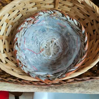 Cestini Vimini Beige e Marrone