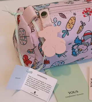 Estuche Tous Nailon Rosa Oso