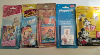Pack 5 Juegos de Cartas Disney y Playmobil
