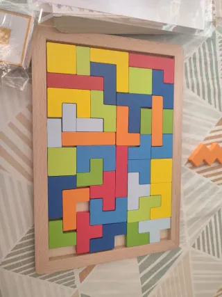 Puzzle Tangram Play Tive Tetramino