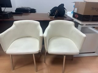 2 Sillones de oficina piel