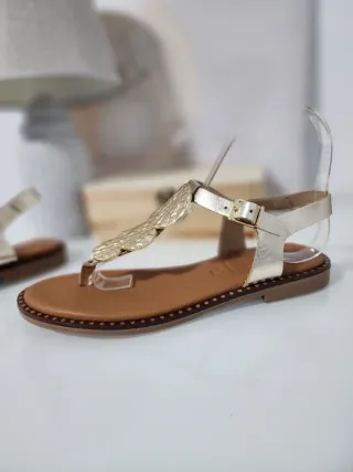 Sandalias Oh My Sandals Piel Doradas