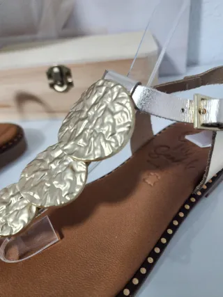 Sandalias Oh My Sandals Piel Doradas