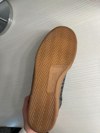 Zapatos Zara Lentejuelas Grises