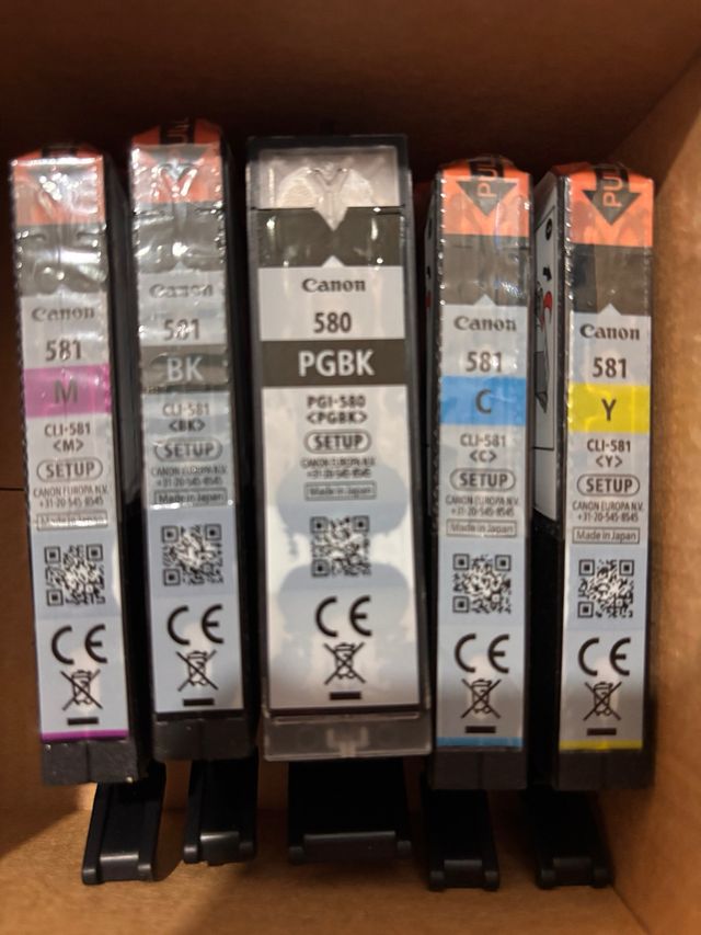 Tintas Canon CLI-581 PGI-580 PGBK