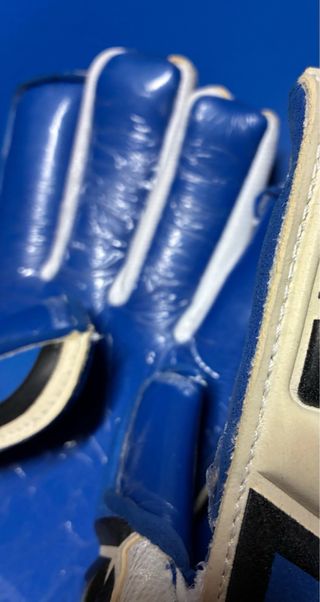 Guanti portiere PTS blu e bianchi