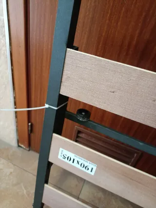 Somier 105cm Metal y Madera