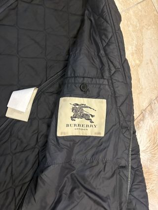 Giubbotto trapuntato Burberry uomo nero