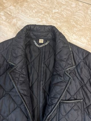 Giubbotto trapuntato Burberry uomo nero
