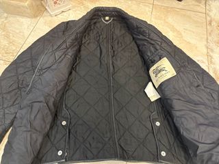 Giubbotto trapuntato Burberry uomo nero