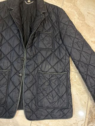 Giubbotto trapuntato Burberry uomo nero