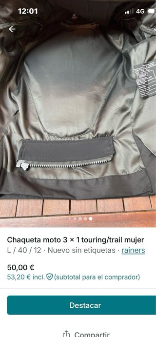 Chaqueta Moto 3x1 Touring/Trail Mujer