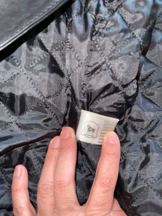 Abrigo de piel negro mujer