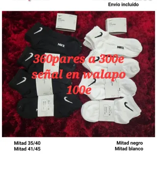 Lote 360 pares calcetines Nike