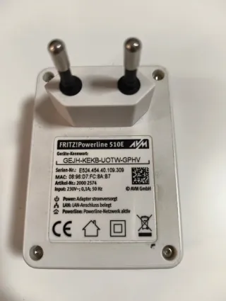 Set 4 FRITZ!Powerline Adattatori modello510e