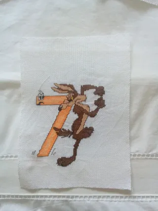 Cuadros infantiles punto de cruz Looney Tunes