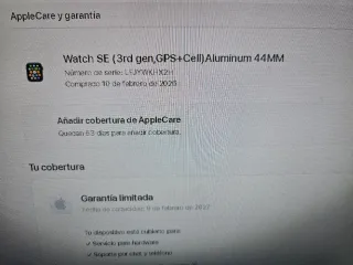 Apple Watch SE 3rd 44mm Cellular correa caja km.0