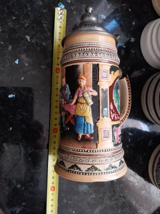 Jarra cerveza alemana decorada