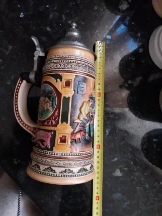 Jarra cerveza alemana decorada