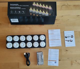 12 candeline LED ricaricabili - Nuove