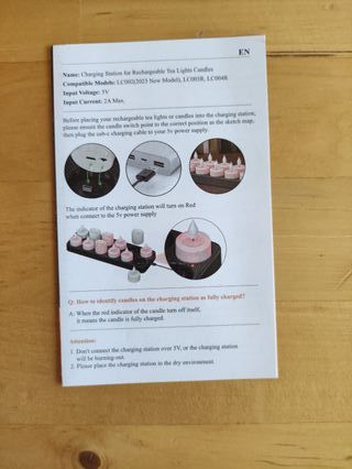 12 candeline LED ricaricabili - Nuove