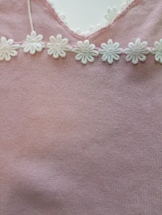 Camiseta tirantes rosa flores