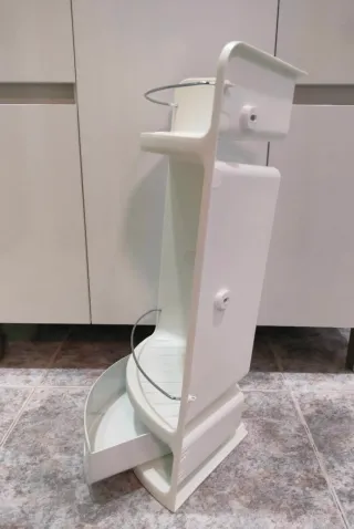 Estantería esquinera grande para ducha.