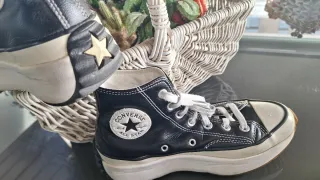 Converse Run Star Hike negras y blancas