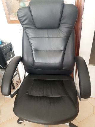 Silla de Oficina Ergonómica Negra Grande