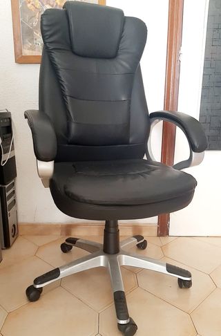 Silla de Oficina Ergonómica Negra Grande