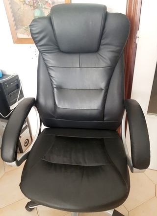 Silla de Oficina Ergonómica Negra Grande