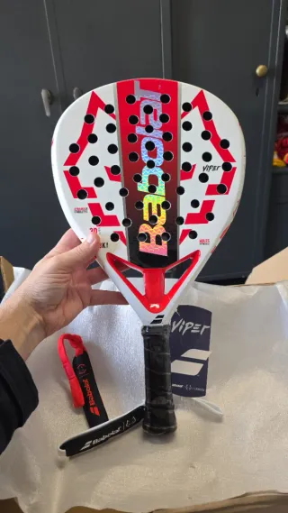 Pala Babolat Viper con un solo partido.
