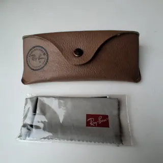 Funda Piel Ray-Ban Gafas Sol Marrón