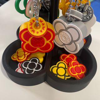 Llavero Flor de Barcelona con clicker