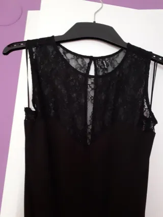 Mono largo negro Stradivarius