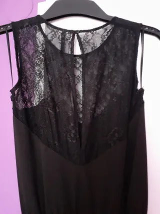 Mono largo negro Stradivarius