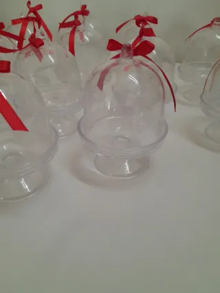 20 Coppette Trasparenti Segnaposto Decorabili