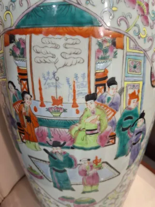 Coppia di vasi cinesi in porcellana