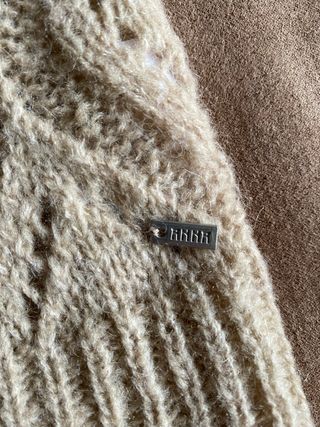 Chaleco ANNA lana/mohair beige Talla L