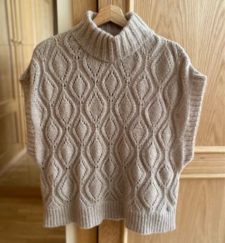 Chaleco ANNA lana/mohair beige Talla L