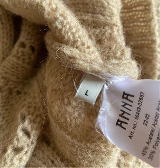 Chaleco ANNA lana/mohair beige Talla L