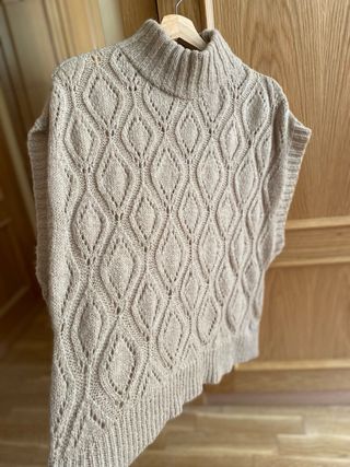 Chaleco ANNA lana/mohair beige Talla L