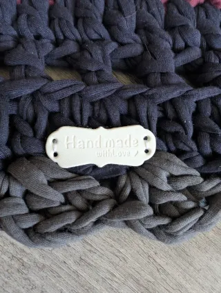 Alfombra ganchillo redonda 100cm