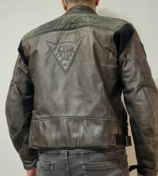 Chaqueta de Moto Dainese Stripes Cuero 50