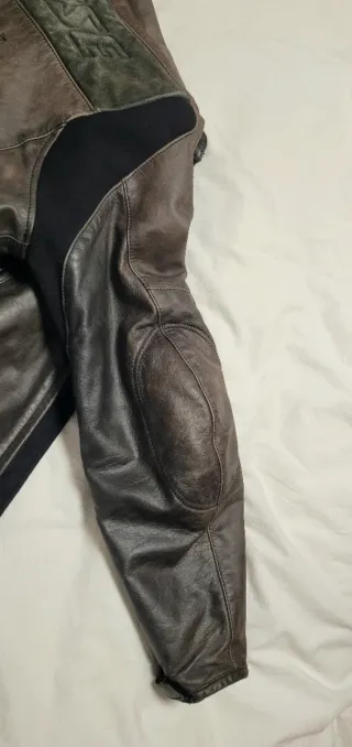 Chaqueta de Moto Dainese Stripes Cuero 50