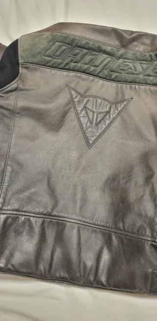 Chaqueta de Moto Dainese Stripes Cuero 50