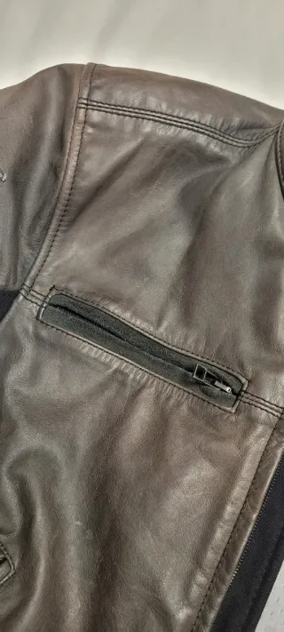 Chaqueta de Moto Dainese Stripes Cuero 50