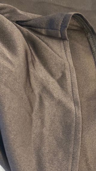 Top marrón chocolate , asimétrico , talla S