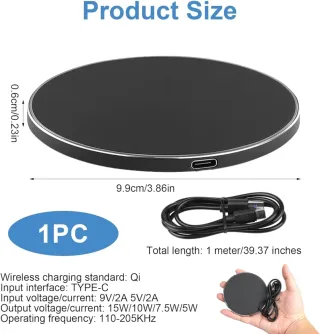 iPhone 12-16 Samsung S21-25 20W Qi Inalámbrico